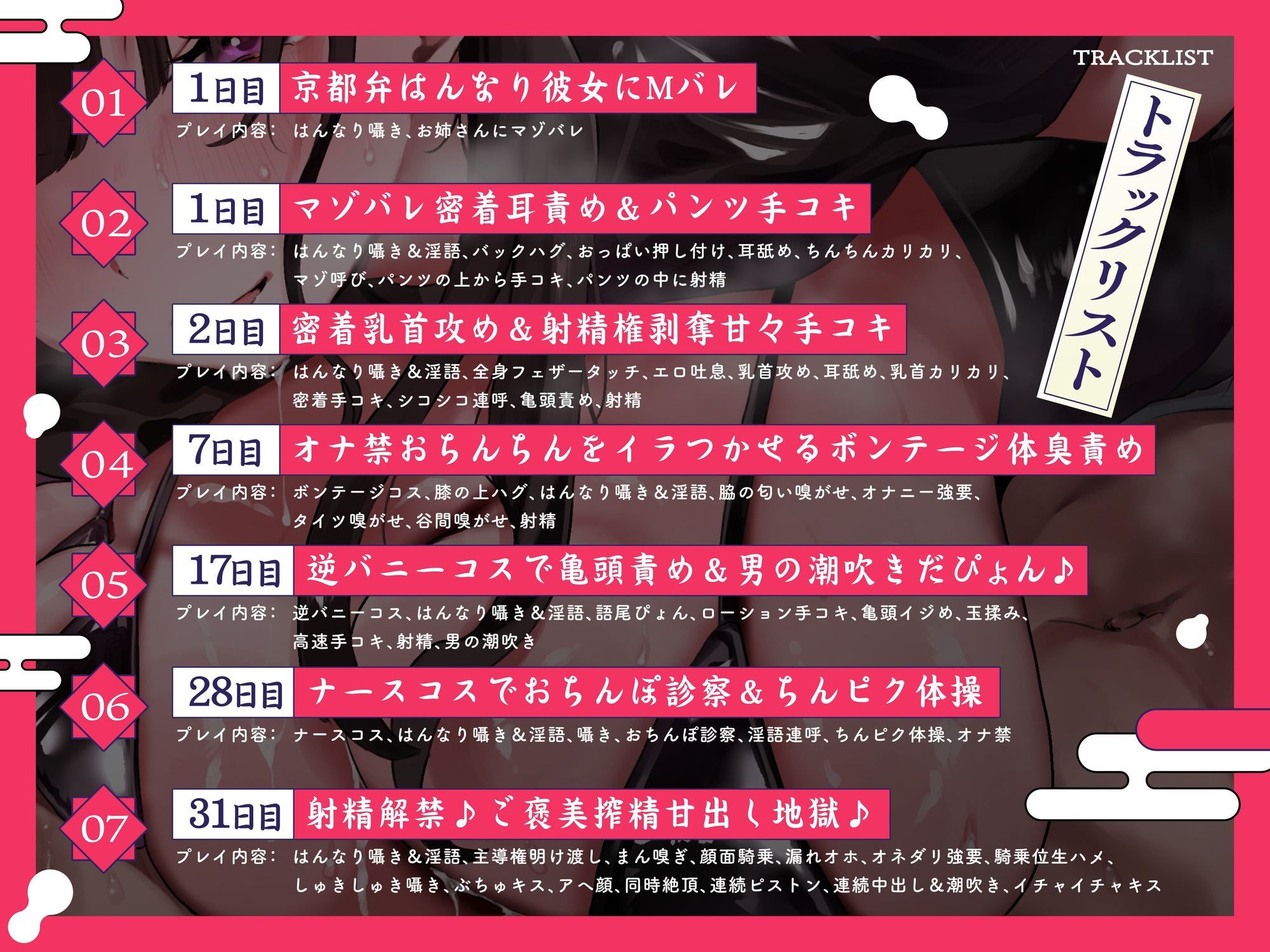 サンプル画像4:【全編密着言葉責め】京都弁はんなり甘サドお姉さんにマゾバレ射精管理される1カ月〜ドスケベ淫語でちんちんイライラ煽りまくり寸止め地獄〜(バナナ解放軍) [d_659548]