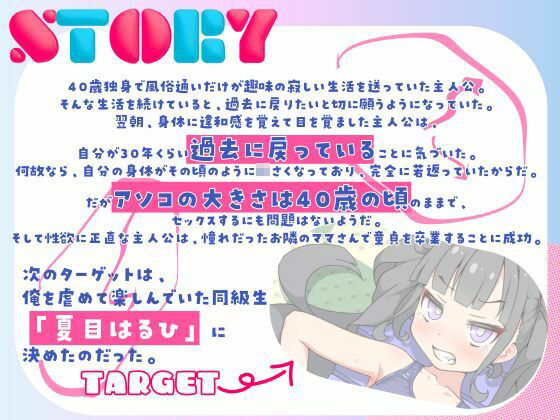 【1時間】ショタに戻ったのでクラスの生意気ないじめっ子を種付けプレスで犯しまくることにした話【処女/スク水】_1