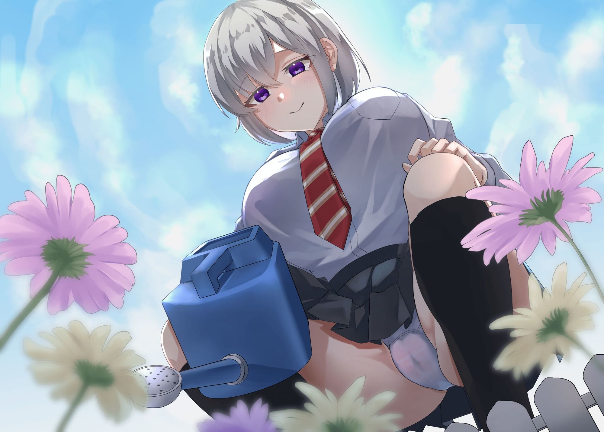 サンプル画像2:【期間限定90％オフ？】ポンコツクールな園芸部JKの身体に教える綺麗な花の咲かせ方？ 〜【種蒔き】前の土弄りが肝心なんです？ 〜(D2T) [d_662497]