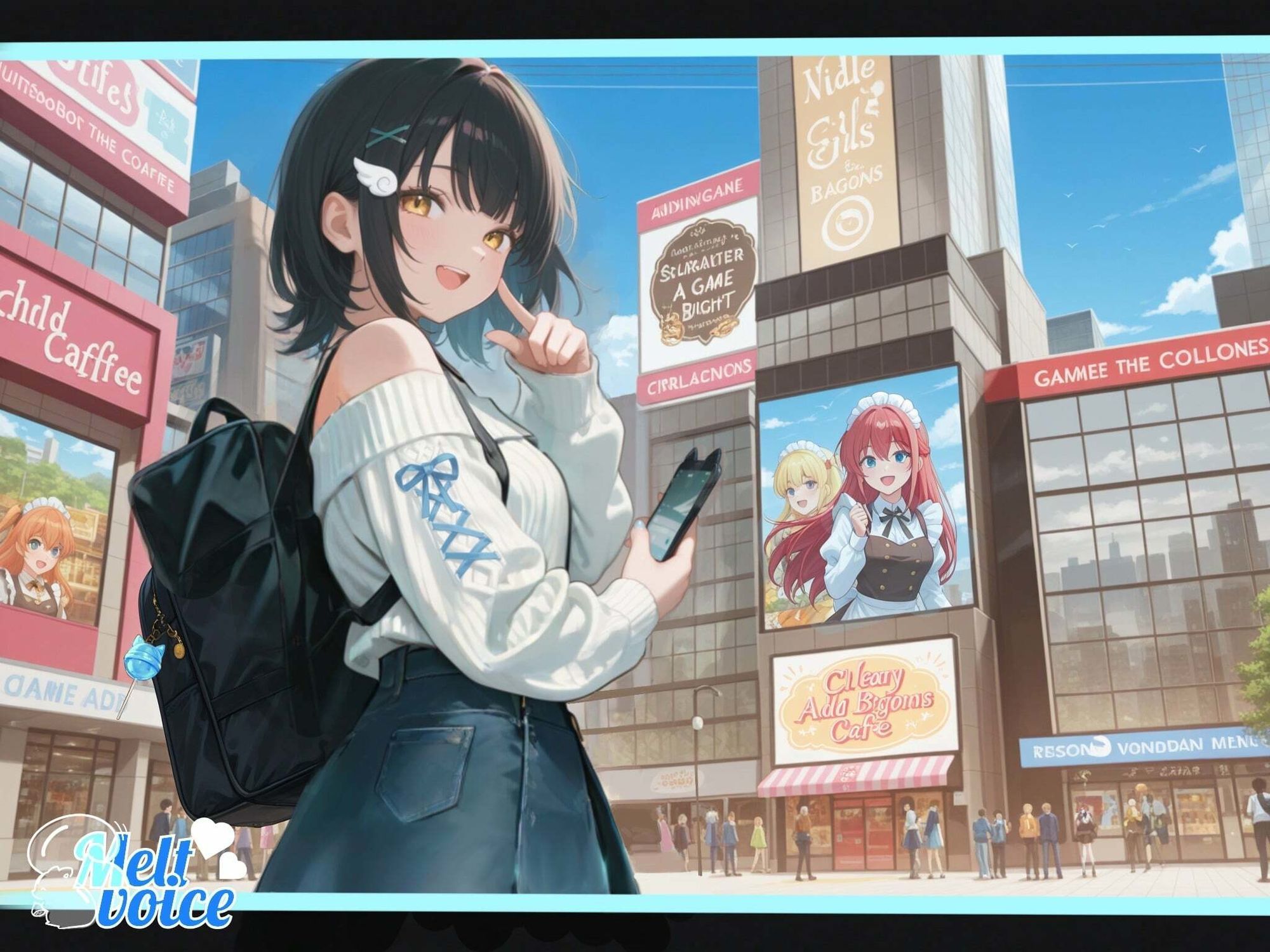 秋葉原駅で待ち合わせ！！アニメグッズ＆アダルトグッズ探しの秘密デート【そらちゃん melt voice エロ画像2