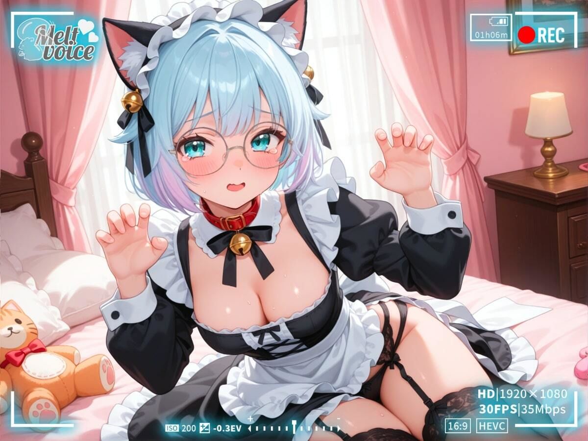 サンプル画像1:【ハメ撮り・腹パン・脳イキ・ポルチオ・アナル開発】ごめんなさいご主人サマ！！たくさん調教されてきました！！ ドMメイドの実体験NTR報告おなにー【皆乃あな】(melt voice) [d_663245]