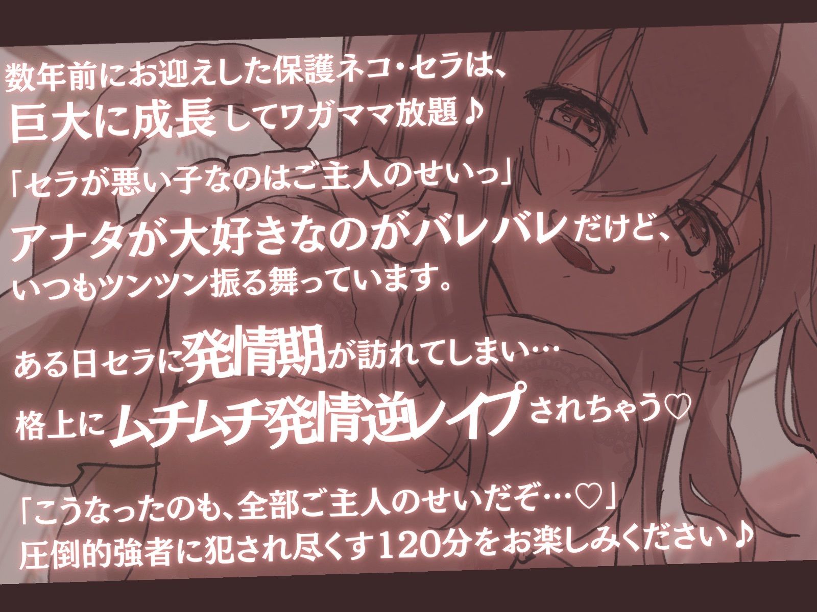 【高身長×ツンあま逆レ●プ】発情保護ネコの主従逆転ムチムチ精液絞り-もっと逆躾け!セラはご主人をサイズ差交尾から逃がさない♪- 画像2