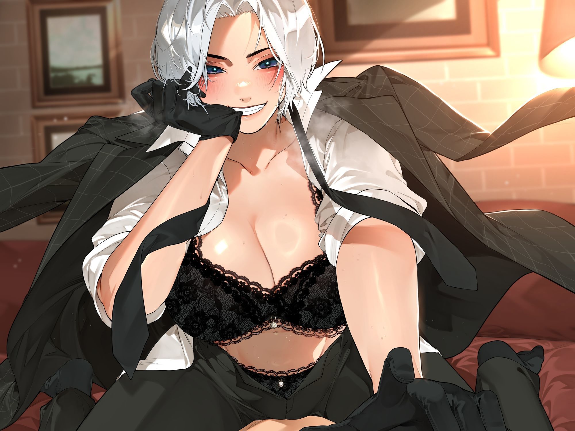 サンプル画像6:裏切りの王子様「さぁここにサインして？」Kカップ銀髪王子様の策略にハマった僕の淫らな末路……。(雪荷風ノ宿) [d_666865]