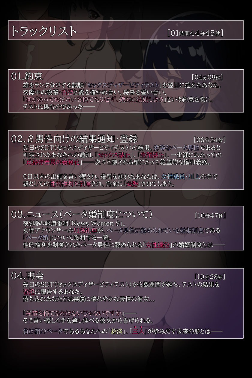 サンプル画像4:雄がランク分けされ劣等なベータが性的権利を剥奪される世界・N(YAO) [d_669485]