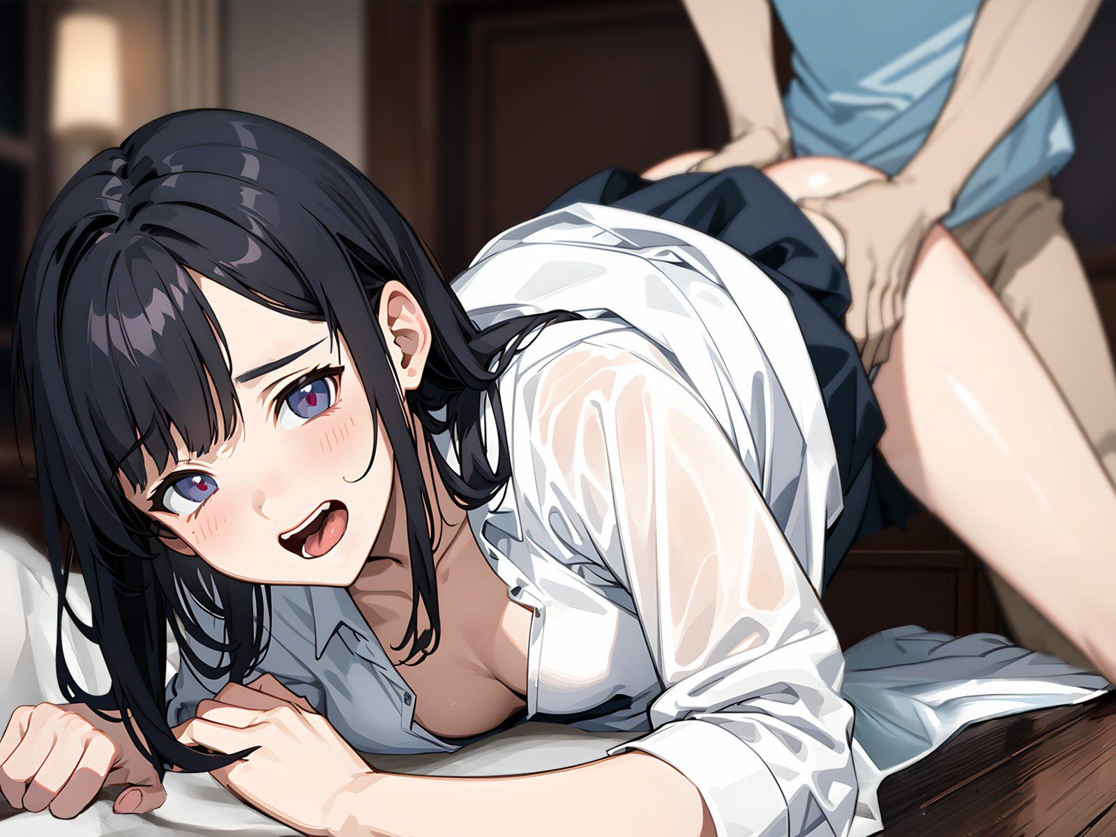 サンプル画像4:地味JKが裏垢エロ配信バレで豹変…口止め代わりのオホ媚びえっち(ちゃんとぴ発電所) [d_672863]