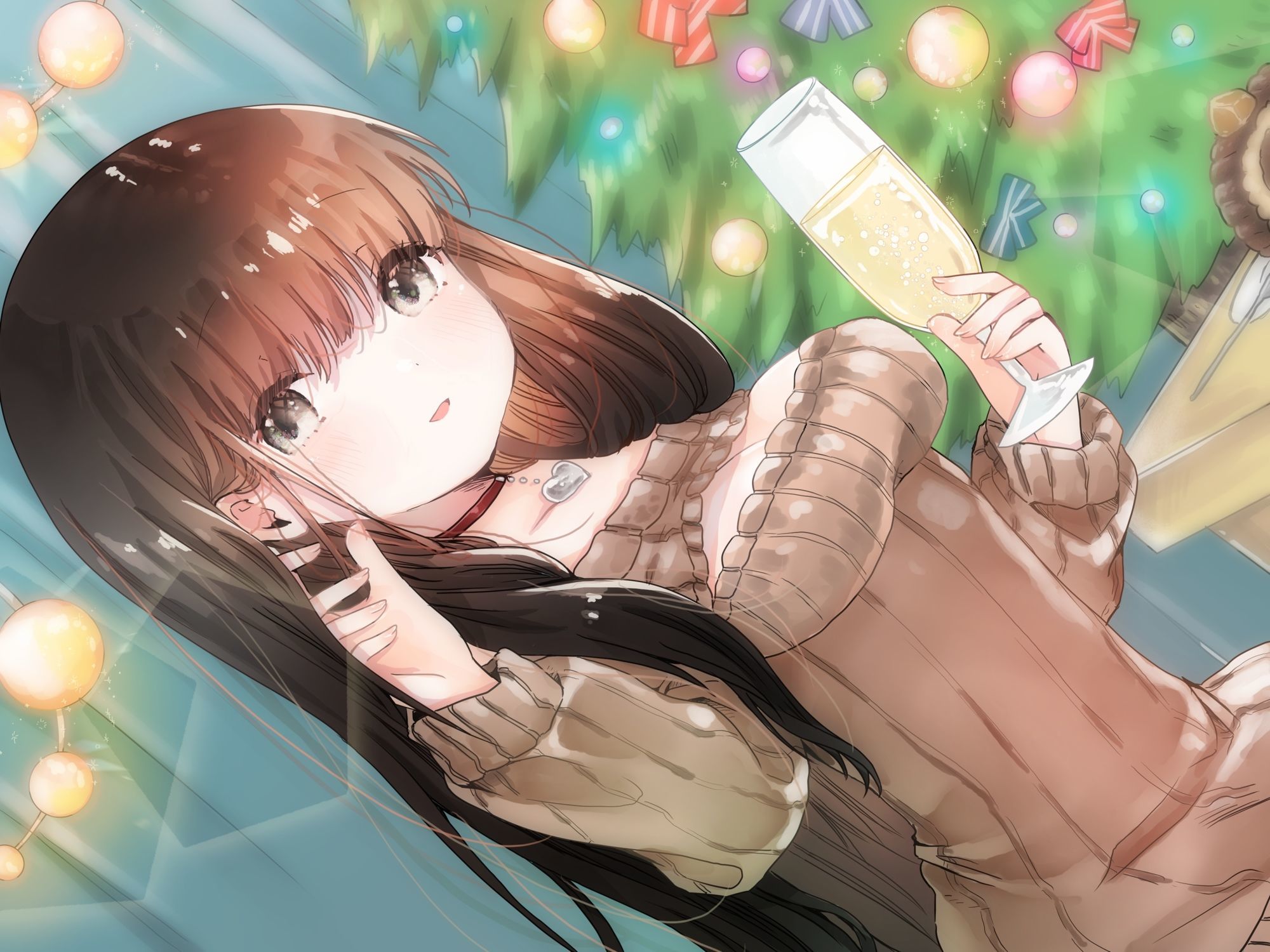 サンプル画像4:彼女とクリスマスお家デートで甘々えっちする話(ありがた屋) [d_672932]