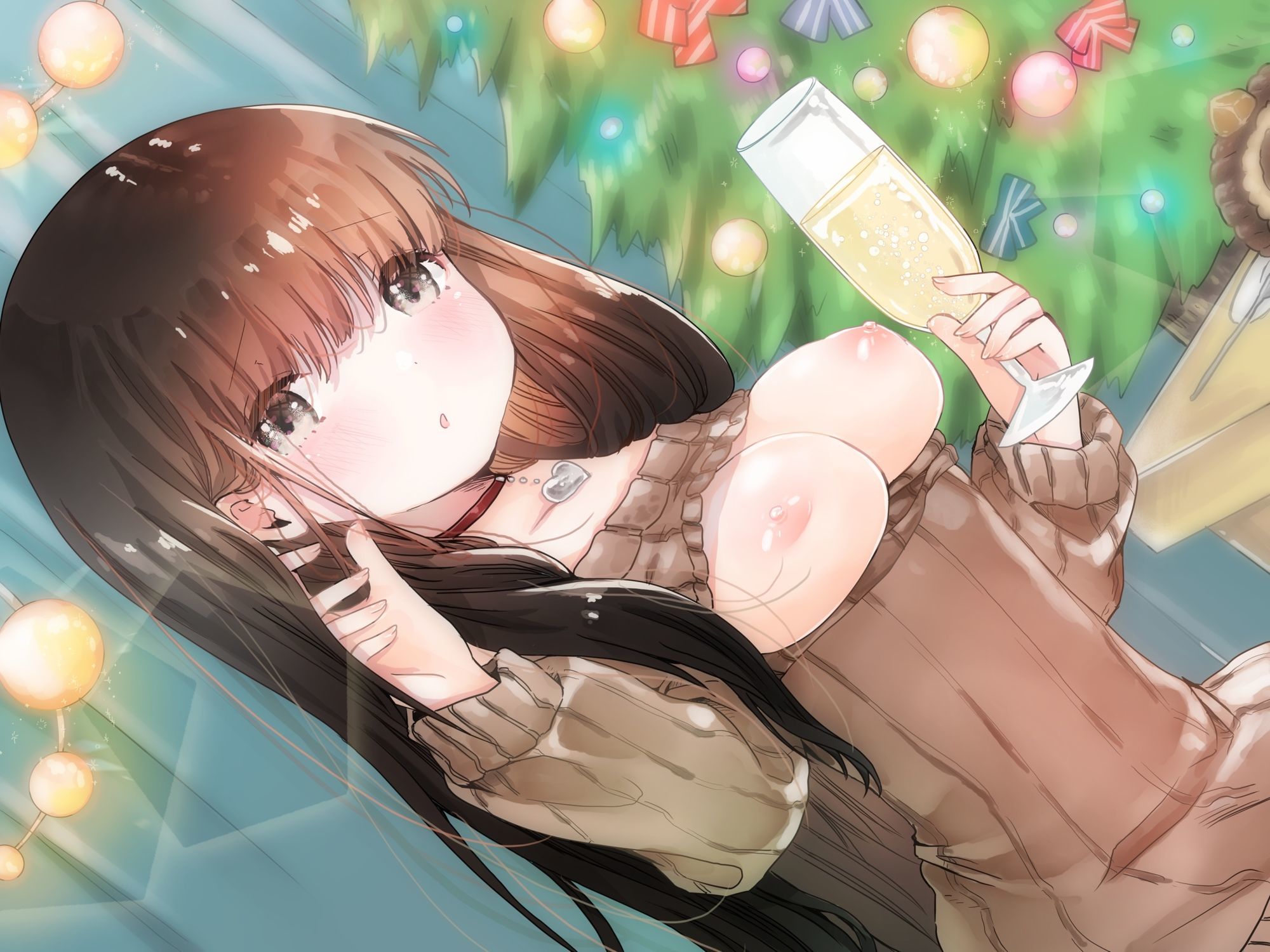 サンプル画像5:彼女とクリスマスお家デートで甘々えっちする話(ありがた屋) [d_672932]