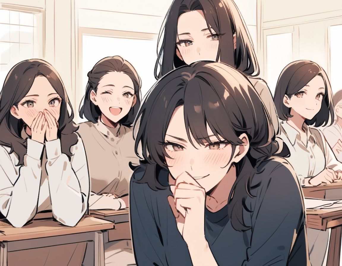 サンプル画像1:M男向けCFNMボイス  有栖川ありさのCFNM体験談  男性ヌードモデル編  【第3話】  恥ずかしい短小包茎を描かれちゃう童貞君。女子大生のお姉さん達の目の前でチンポが勃起してしまい…！(CFNM女学園) [d_675654]