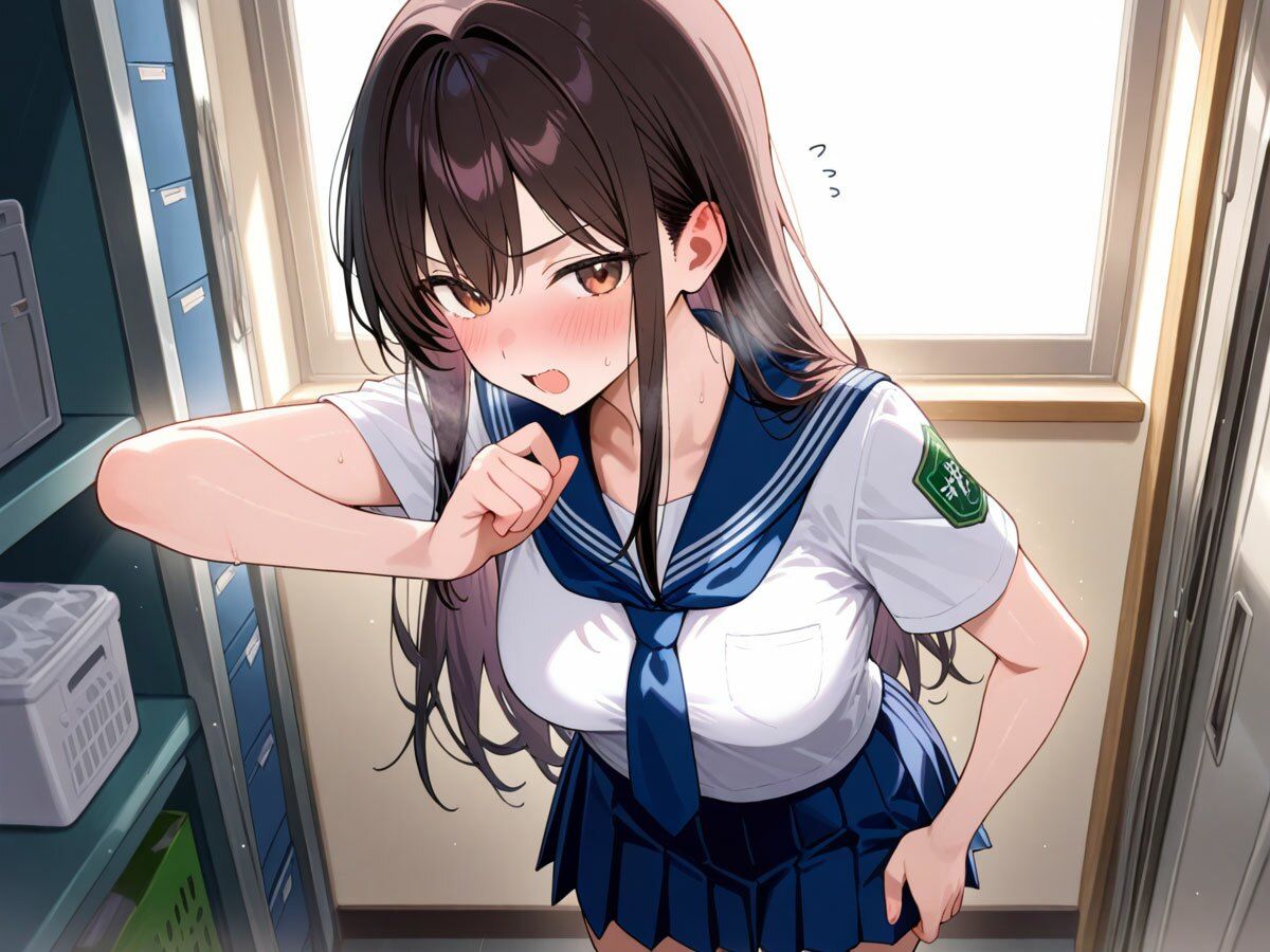 【NTR】文化祭前夜の準備室でヤリチン先輩に処女彼女を寝取られました… 画像3