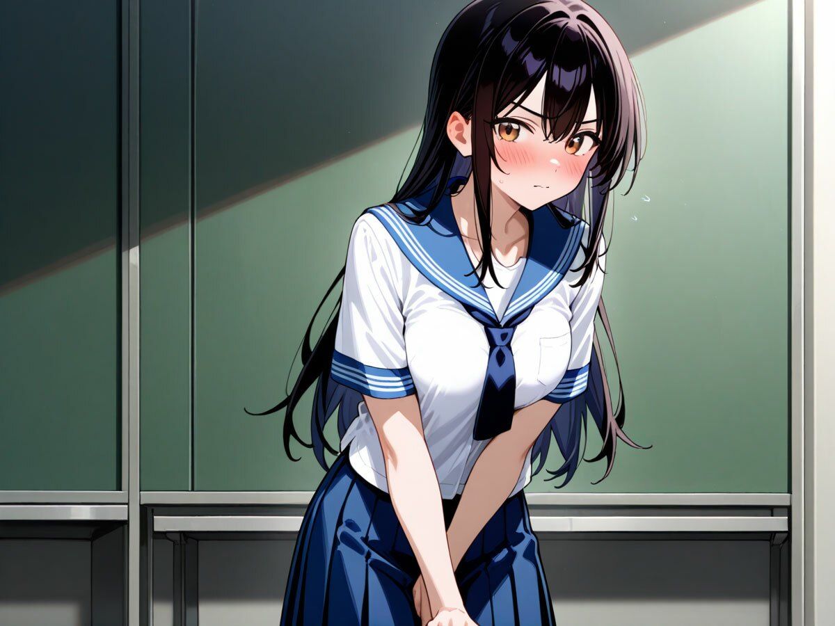 【NTR】文化祭前夜の準備室でヤリチン先輩に処女彼女を寝取られました… 画像6