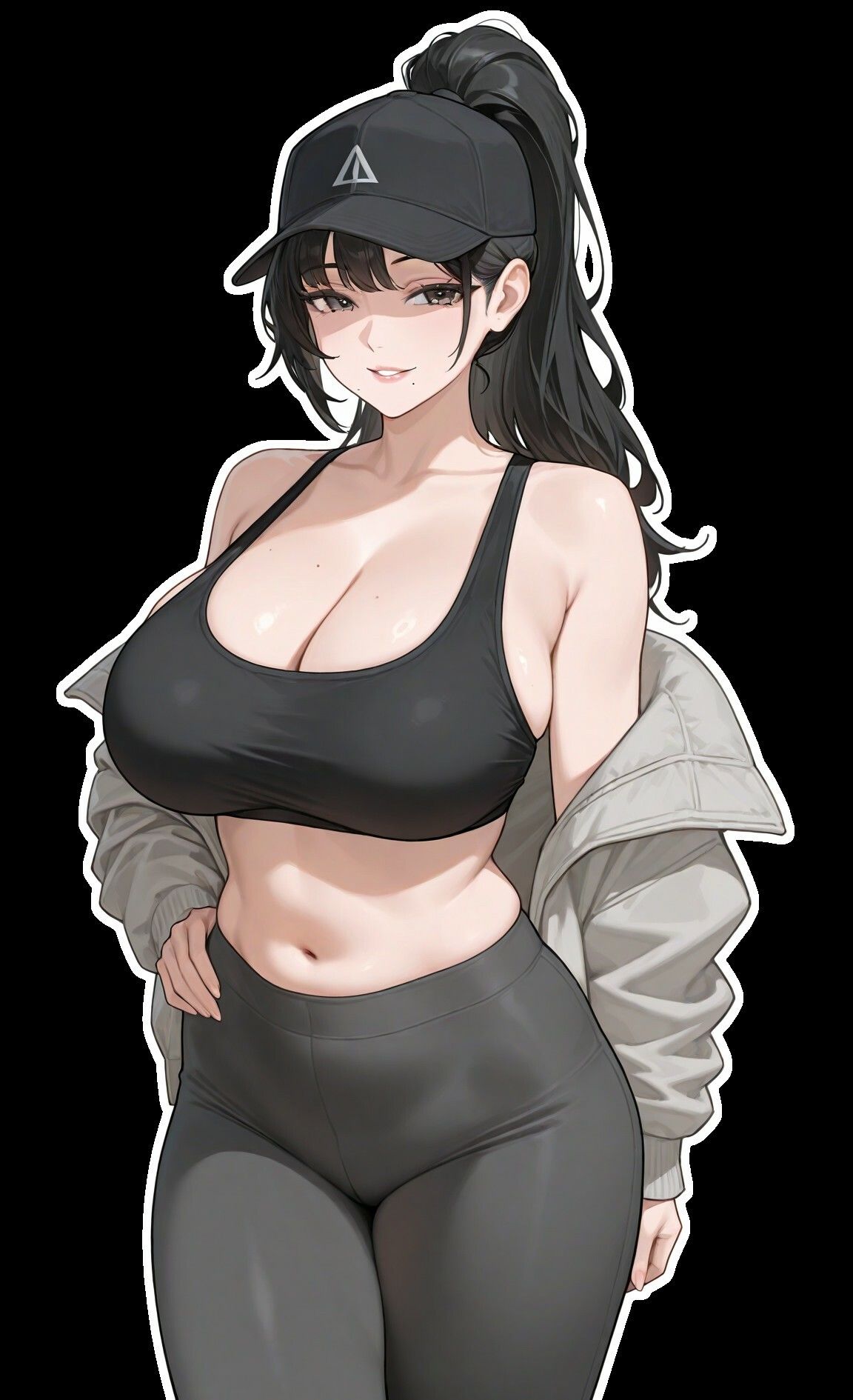 爆乳スポブラの汗だく人妻がエレベーターで俺のちんぽをしゃぶってくる【誘惑/不倫/背徳】 画像6