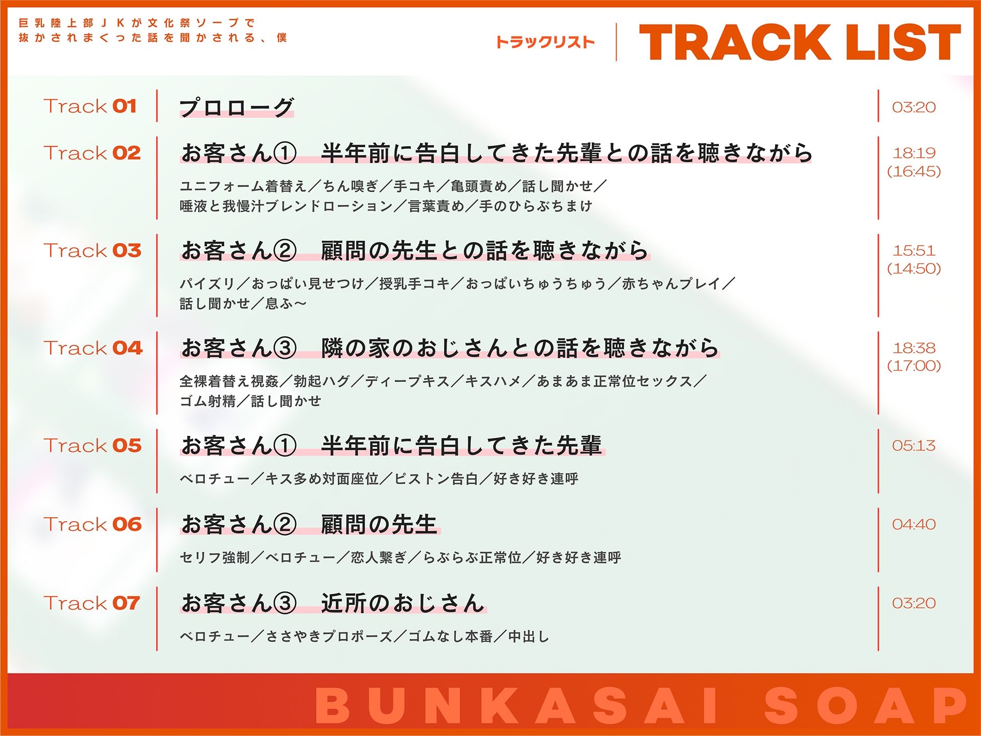 サンプル画像5:巨乳陸上部JKが文化祭ソープで抜かされまくった話を聞かされる、僕(ドスケベな世界と、その敵) [d_680811]