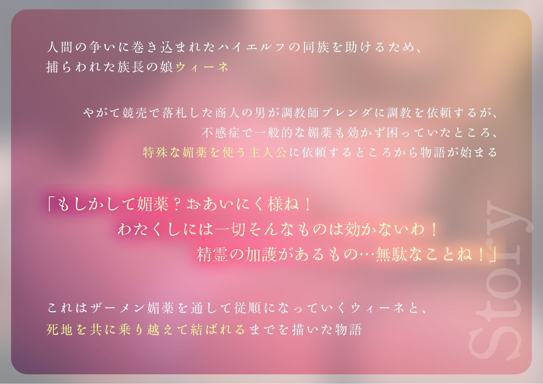爆乳エルフ姫ザーメン媚薬しつけ 画像2