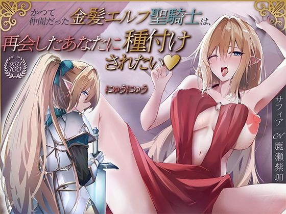 かつて仲間だった金髪エルフ聖騎士は、再会したあなたに種付けされたい(はーと)【KU100収録】