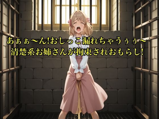 【無料エロ漫画】【こっち見ないでぇ〜シリーズ】あぁぁ〜ん!おしっこ漏れちゃうぅぅ〜清楚系お姉さんが拘束され我慢の限界で2度もお漏らしするボイス【お姉さん/失禁】(エロカフェ) d_685902