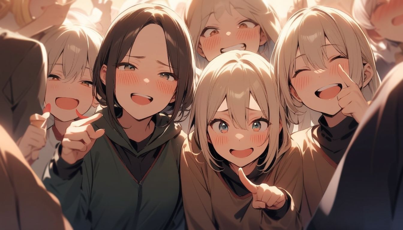 サンプル画像3:M男向けCFNMボイス？おちんちん見〜ちゃった〜！水無瀬葵の短小包茎を笑った体験談 【第3話】先輩女子たちの目の前で全裸でオナニーするように命令されて…(CFNM女学園) [d_687046]