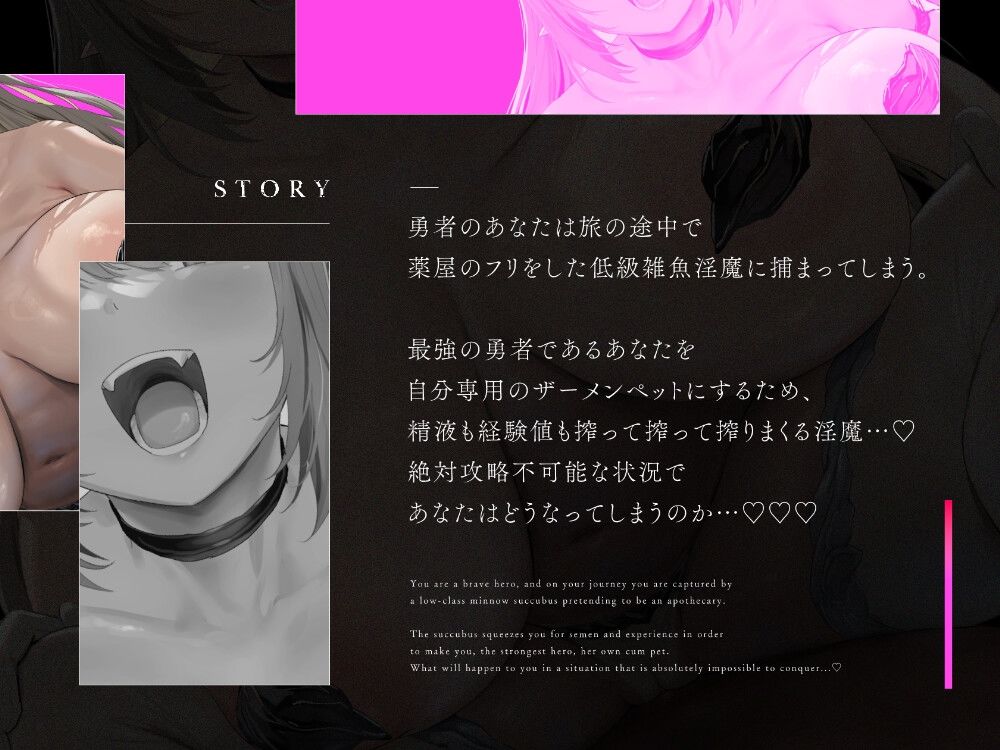 低級ドスケベ淫魔にレベルドレインされてレベル0の雑魚ペットにされちゃう話 画像3