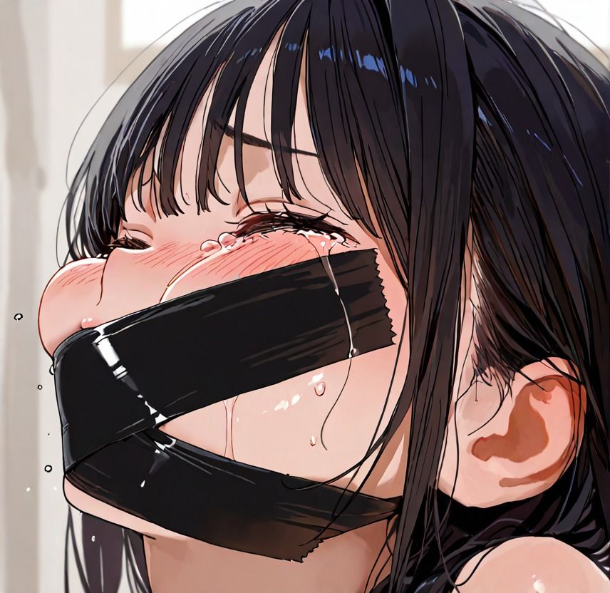 サンプル画像2:【厳重猿轡 むぐぅううう！】ハンカチ6枚口に詰め込みテープで完全封印、電マで強●絶頂〜拘束されて動けない女の子の末路〜(ぷよのDID倉庫) [d_688546]