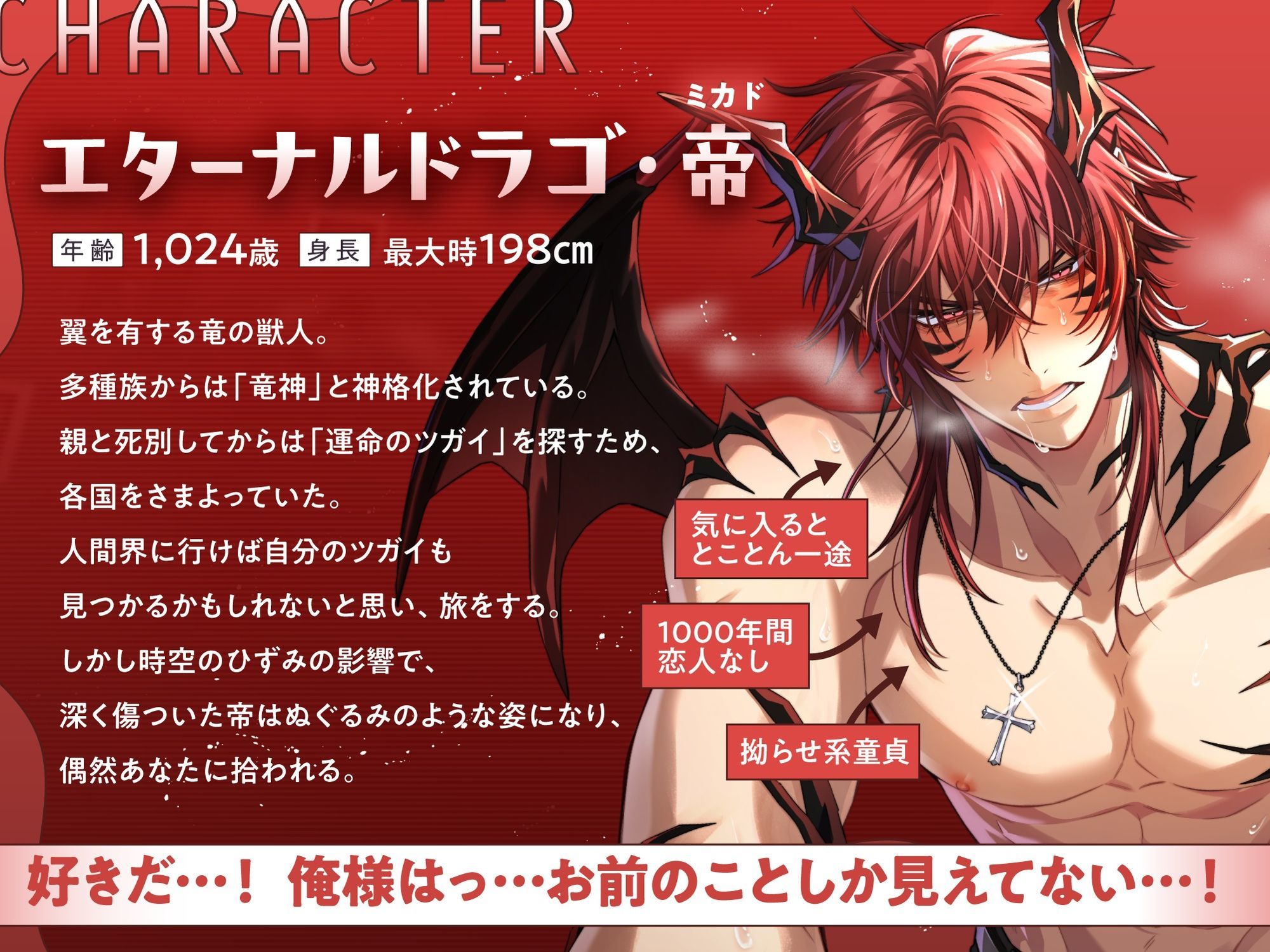 【燃えたぎる愛深交尾】拗らせ系童貞獣人ミカドくん、1000年越しに運命のツガイ見つけました。〜最強竜神男子にガチ惚れされて絶倫バーニングSEX【妊娠確率∞％？】 サンプル2