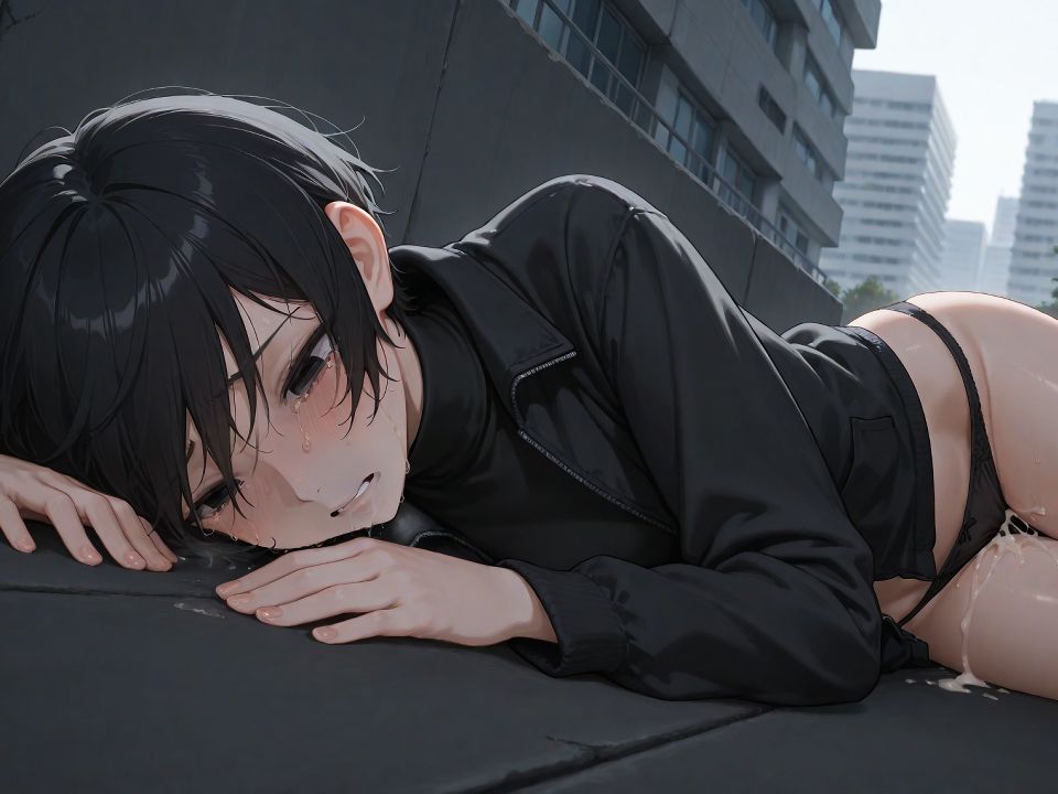 サンプル画像5:王子様系ボーイッシュ女子を脅して大学の校舎の影でフェラと中出しした話【中出し/フェラ/生放送】(へきらぼ) [d_689865]