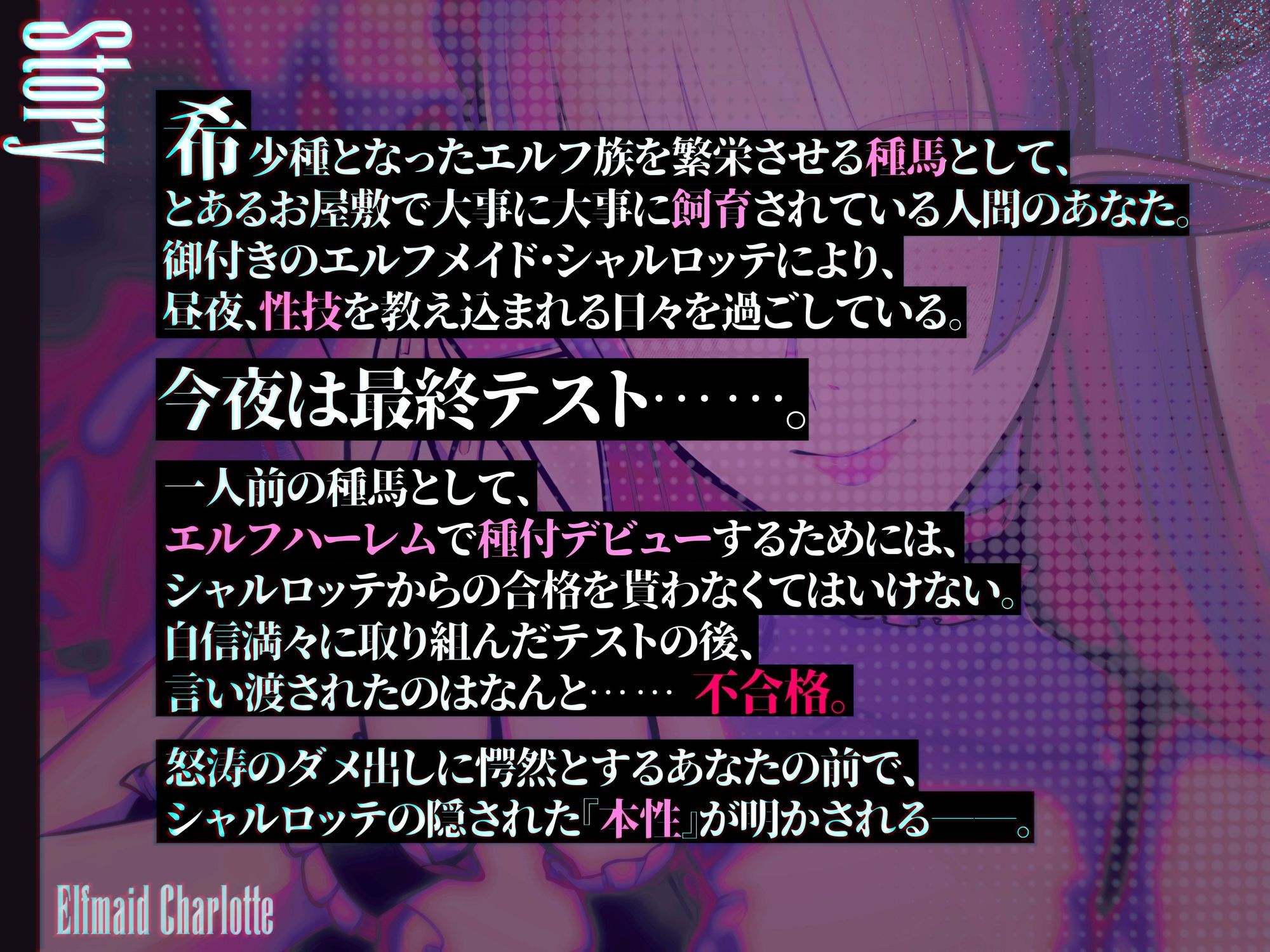 エルフメイド シャルロッテ 〜坊ちゃま、最終テストのお時間です…♪〜【攻め＆受けW構成×甘オホ声】 画像3