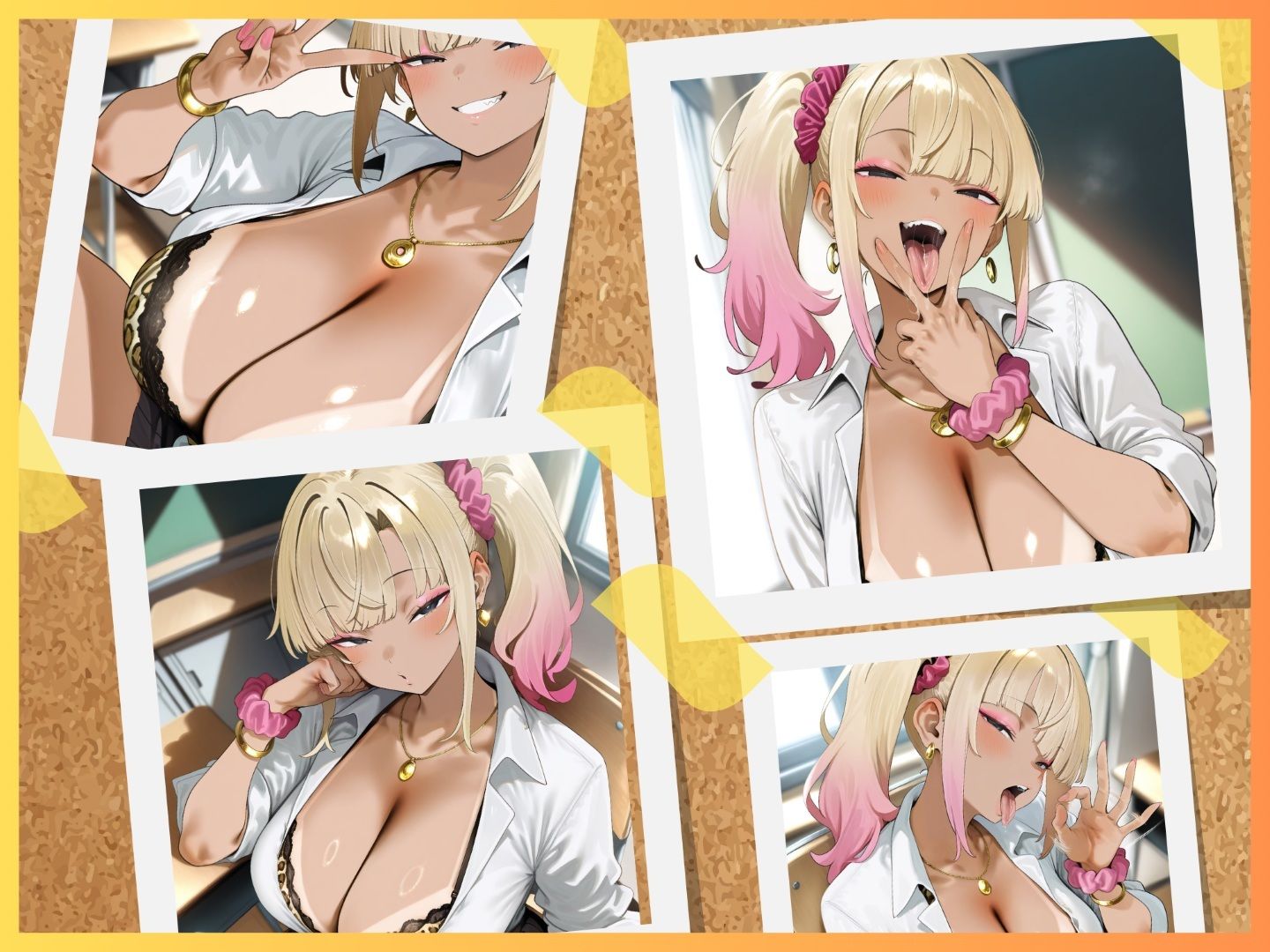 サンプル画像3:吐精委員ビャルビッチ勃起したら即アウト JKギャルにバレたら搾精確定「泣きながら出すの、ほんと似合うね（はーと）ザコ先生w」(ドM騎士団) [d_692171]