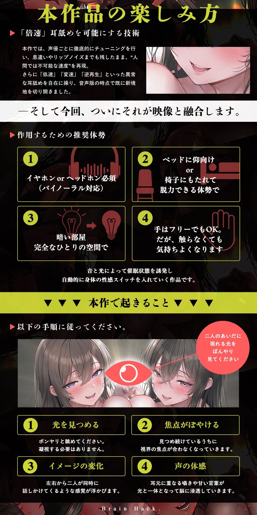 【超高速耳舐め】「脳が、バグる。」 The Movie〜超高速・半減速・逆再生の超気持ちイイ耳舐めで快楽発狂〜 サンプル4