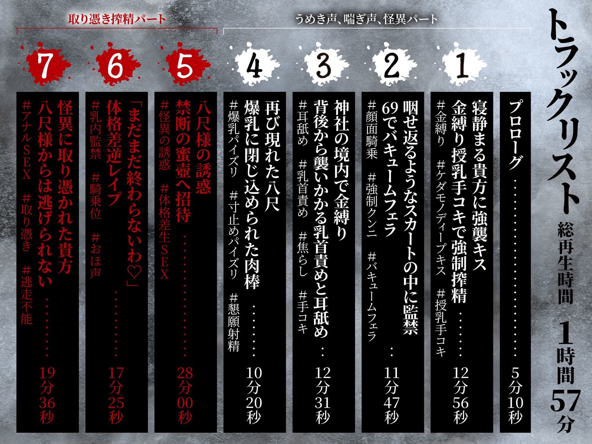 サンプル画像5:【逆レ】【体格差】逆レ淫談〜八尺様に魅入られた貴方は体格差逆レで犯●れる〜(怪淫堂) [d_693286]