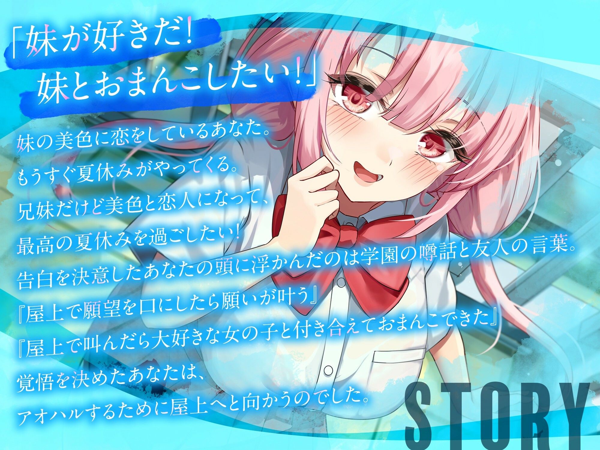 屋上でアオハルしたらブラコン妹がおまんこさせてくれた【KU100】 画像2