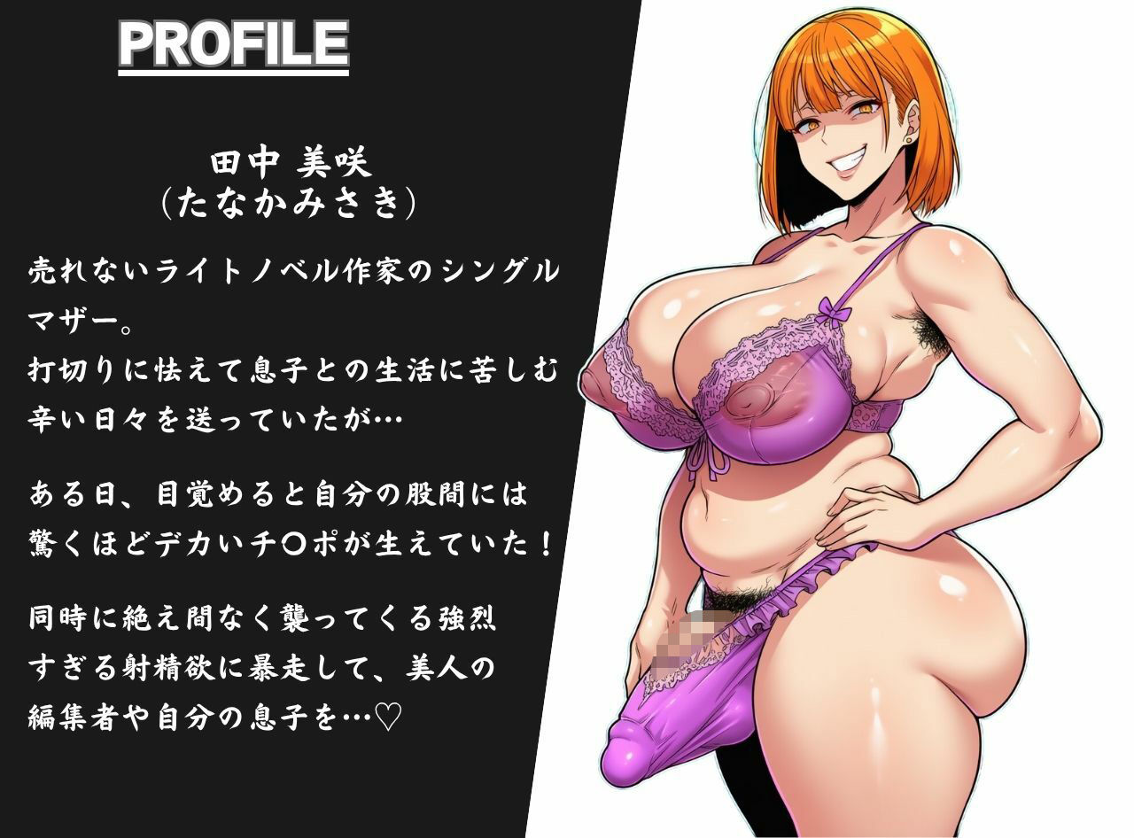 サンプル画像1:発情ふたなり熟女ママの孕ませメス堕ち肉オナホ計画(MILF BOOKS) [d_699331]