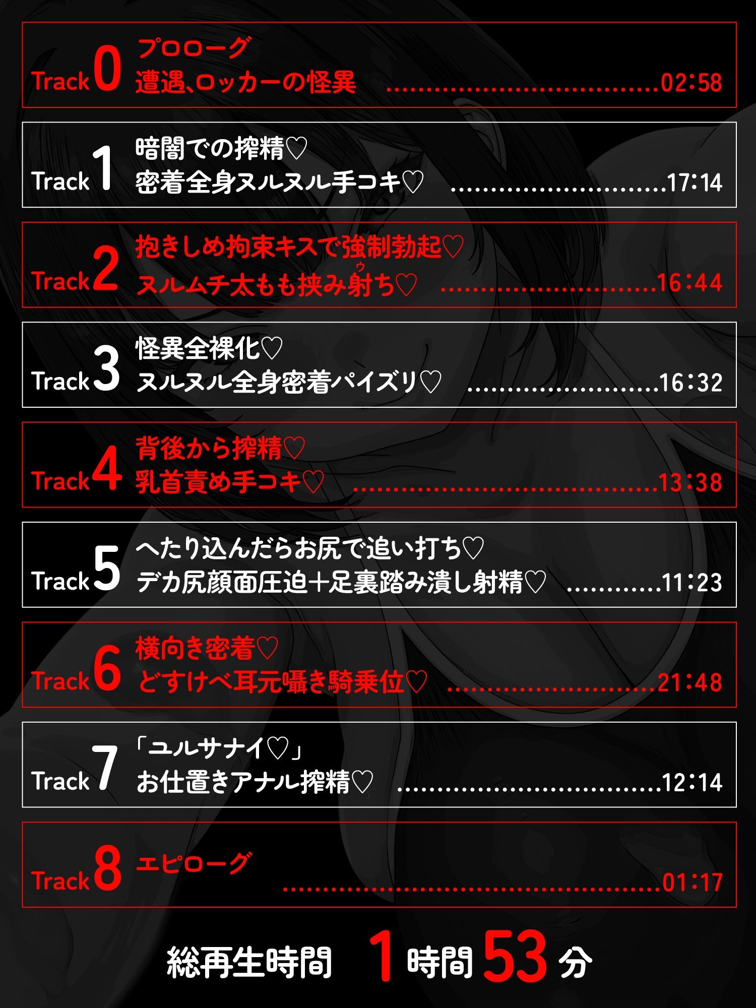 【逆レ】【終始密着搾精】ロッカーの怪異〜狭くてヌルヌルのロッカーに引き摺り込まレ、ムチムチ少女に干からびるまで搾精される〜 画像5