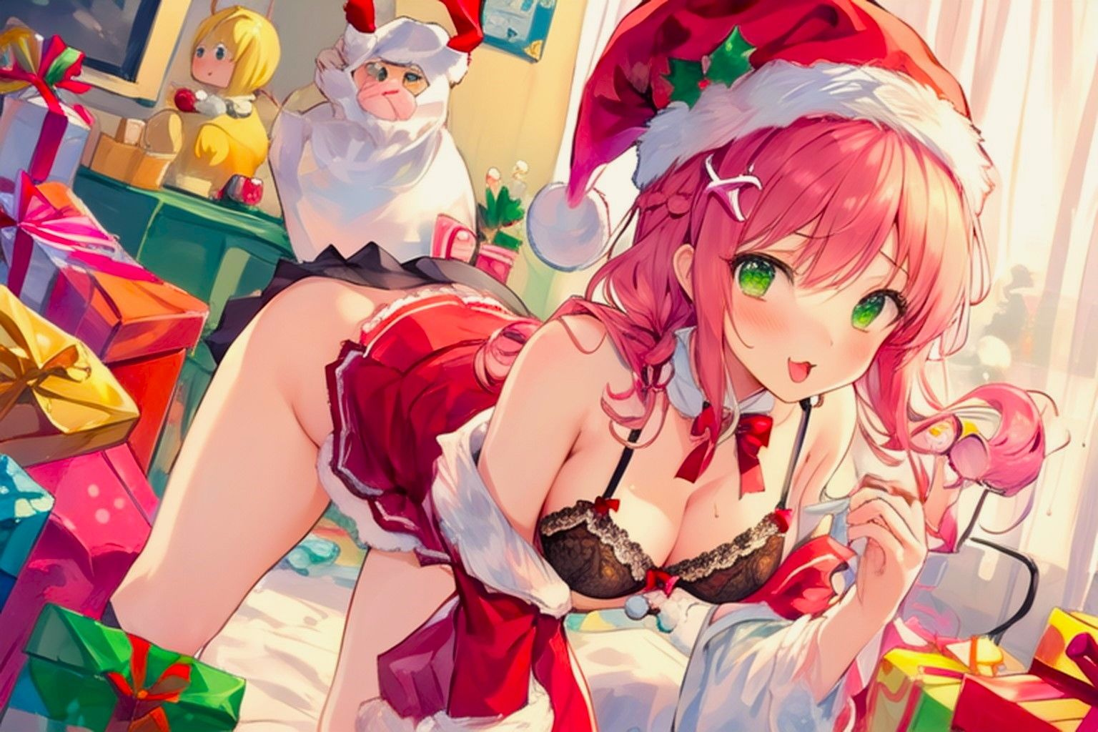 サンプル画像3:スメルアルピナスブーケ〜隠れた人気店の裏オプションーエステシシャンはサンタコス(ねむりんのーとちゃいむ) [d_704067]