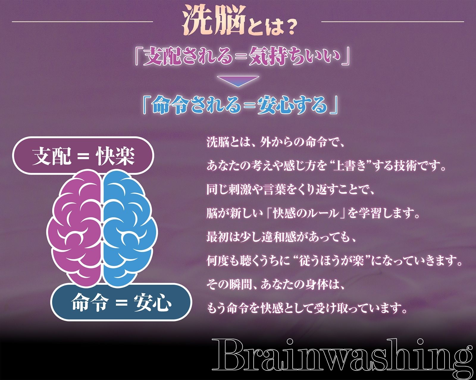 【イキ癖、脳侵食】快・楽・洗・脳〜耳から犯●れ腰が勝手に動き出す『無抵抗射精実験』プログラム〜 サンプル4