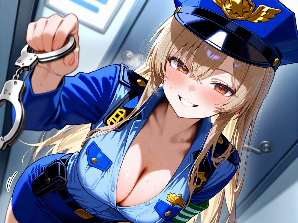 サンプル画像4:アナルを弄るのが大好きな美人警察官に手錠で拘束されて一晩中前立腺調教され続けた…(またたび) [d_705933]