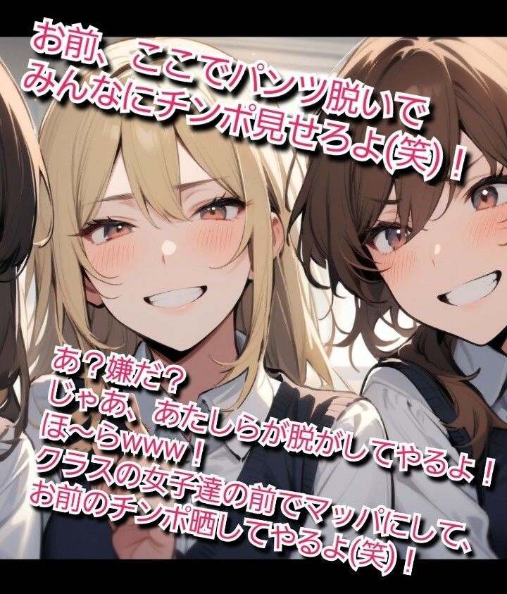 いじめっ娘クラブのSPHボイス 私立空想学園 ヤンキー女子の短小包茎ちんぽいじめ【第1話】 放課後に大勢の女子の前でパンツを脱がされて… 画像2