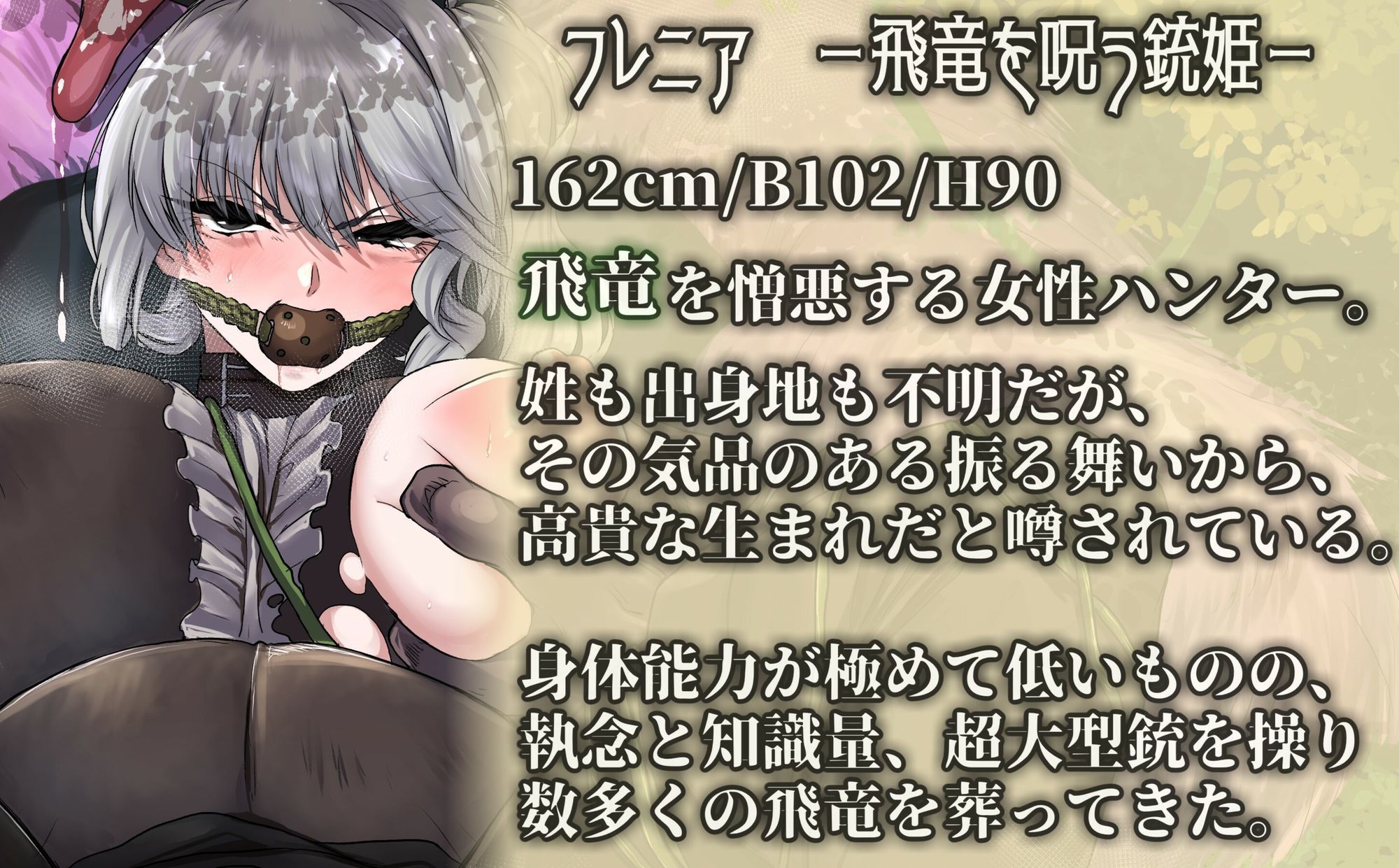 サンプル画像3:【モン姦ハンター】お嬢様ハンターが下品な猿モンスターにアナル調教されるお話(尻盛煩悩寺) [d_707164]