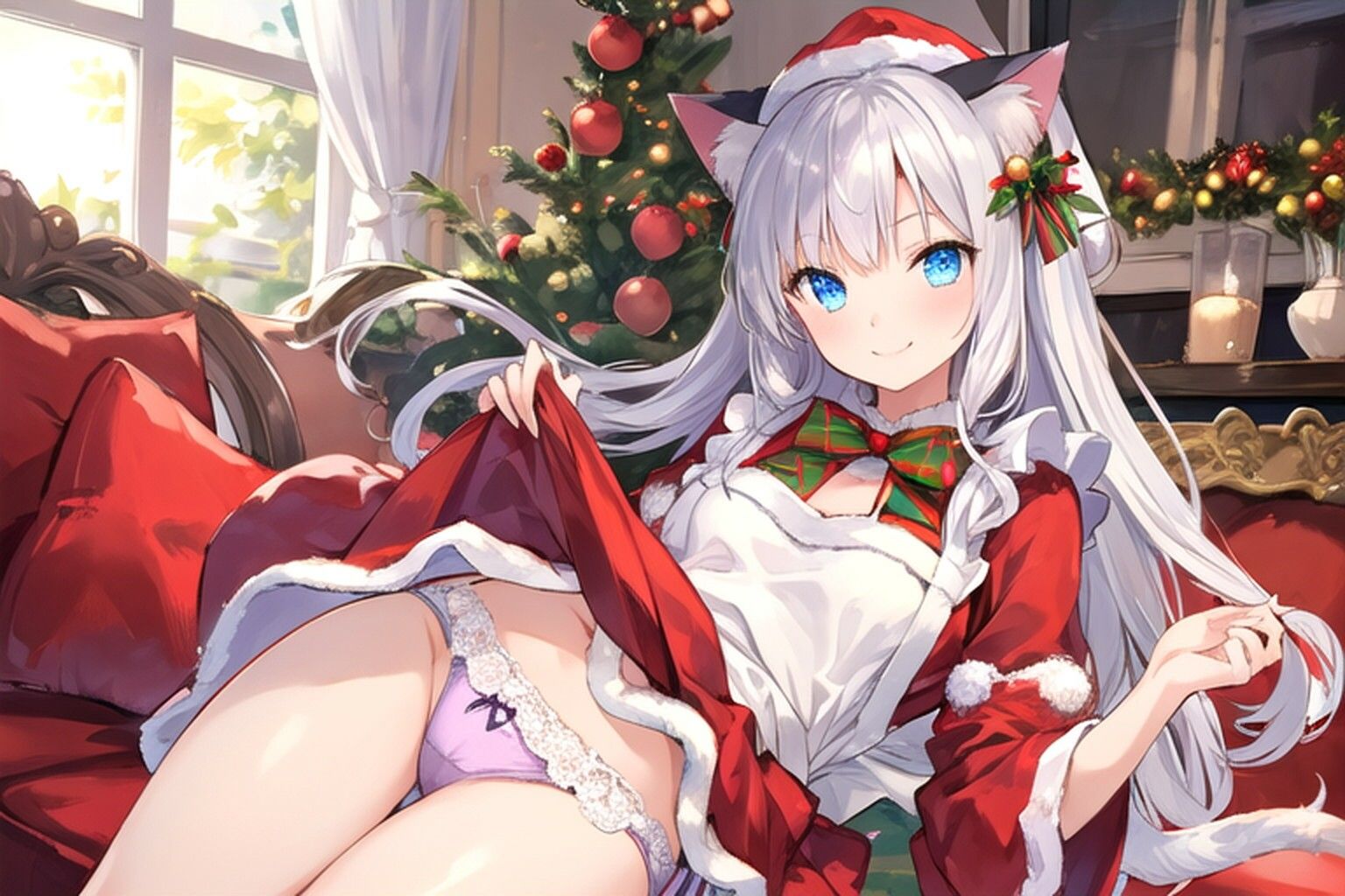 サンプル画像1:同棲ねこさんとのクリスマスゆきな編2025(ねむりんのーとちゃいむ) [d_707755]