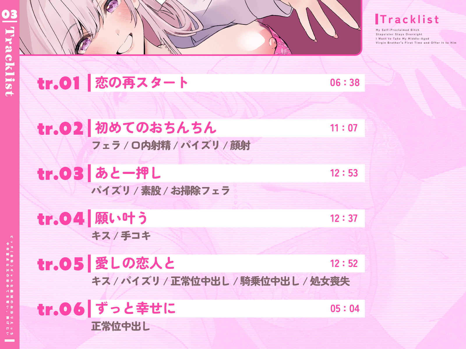 サンプル画像2:【KU100/期間限定55円】ビッチ（自称）ギャルな義妹のお泊りえっち〜中年童貞な兄の初めてを奪い、捧げたい〜【1時間/純愛】(巨乳大好き屋) [d_708197]