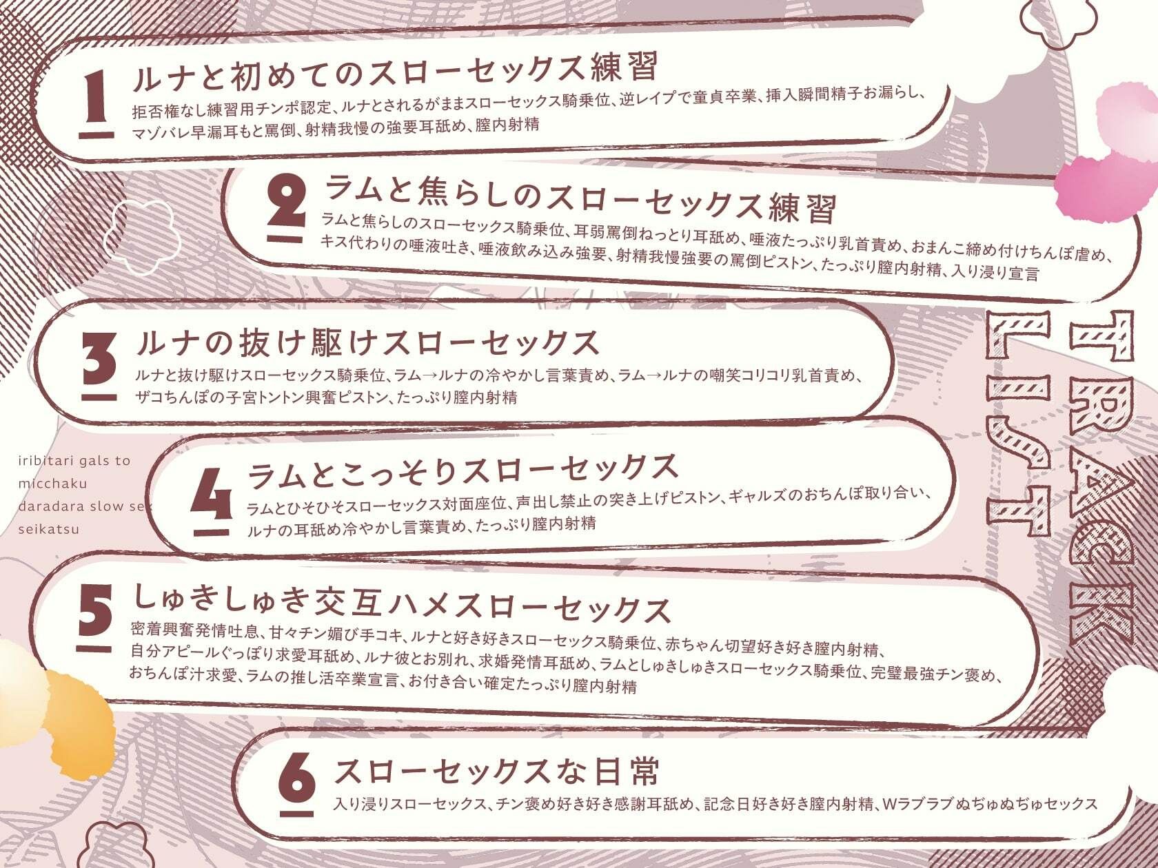 サンプル画像4:入り浸りギャルズと密着だらだらスローセックス性活〜竿役に選ばれた僕のチンポが擦り切れるまでWマンコで連続生ハメされて【囁き特化・全編たっぷり挿入】(ぺろりむ) [d_709390]