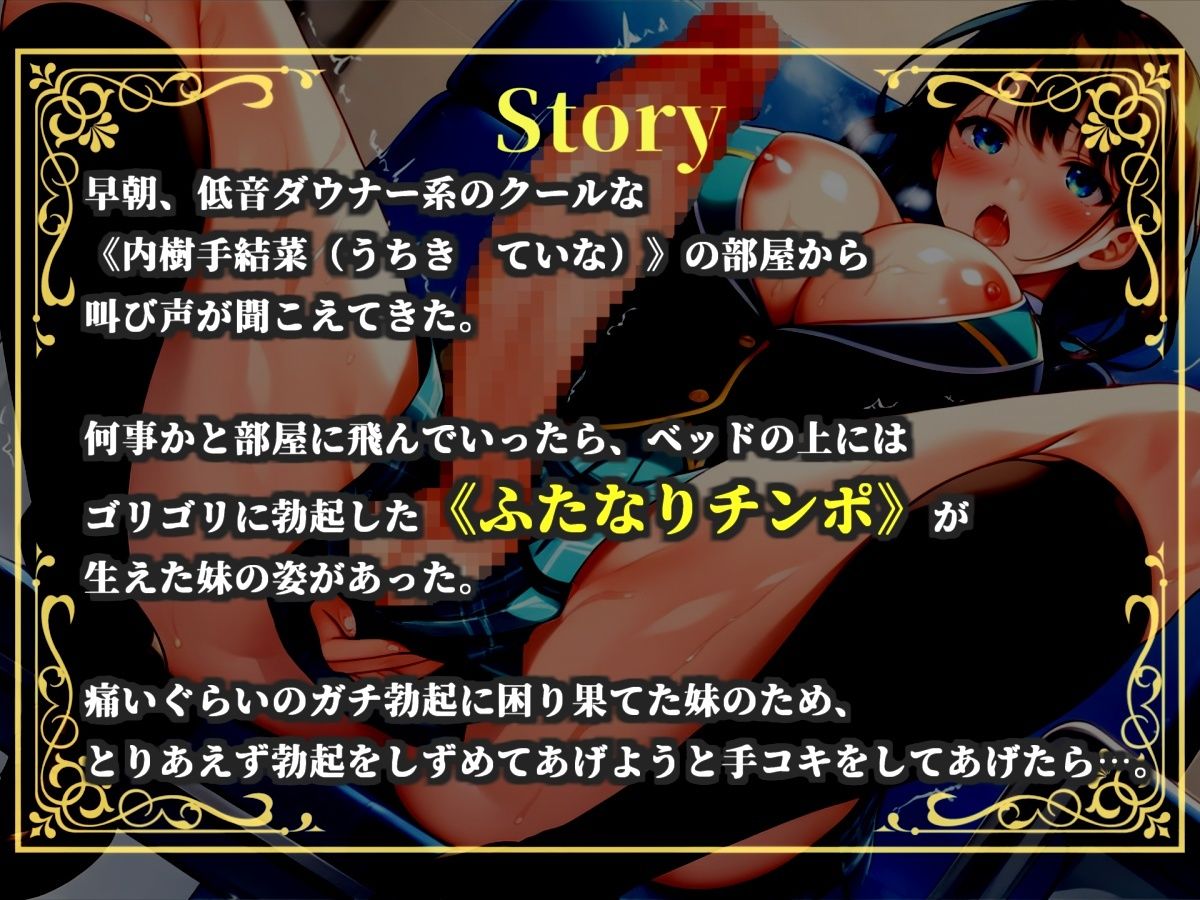 【新作価格】【豪華おまけあり】	【プレミアムサウンド】おにぃ..ち●ぽヌイてくれる..？ 絶倫巨大ち●ぽを持つふたなりダウナー系妹の性処理オナホとして、毎日アナルを犯●れる僕 画像3