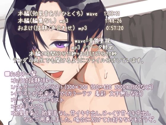 援交男子の甘イキ中出し 音声 〜1時間53分あまり聞かない男性のながーい甘イキ絶頂〜 画像5