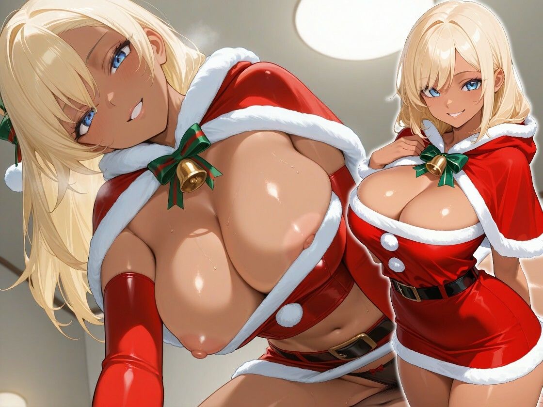 褐色ギャルサンタはいい子のオタク君とホワイトクリスマスがしたい【中出し/絶倫痴女/変態】 サンプル3