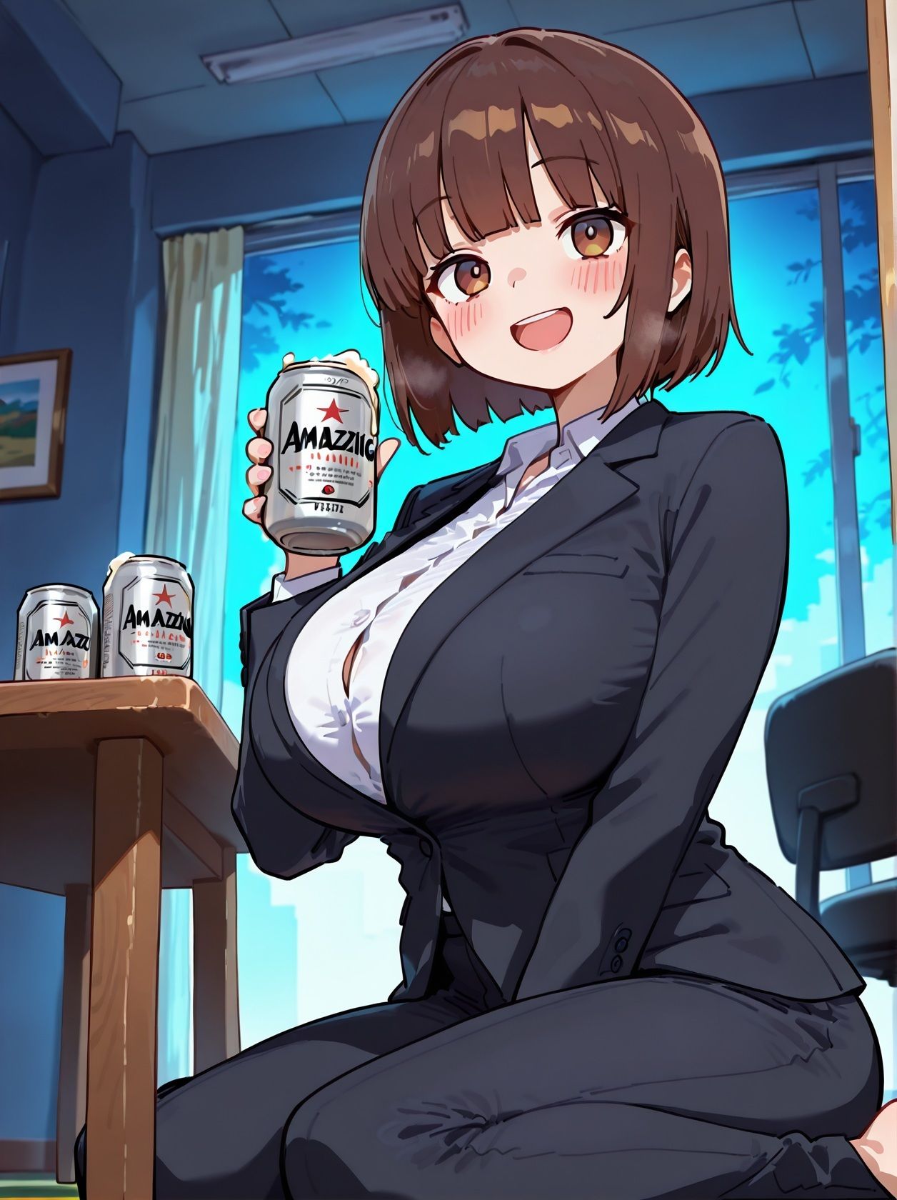 サンプル画像1:【即おち×低音ゆるイキ】低音ボイスで甘やかしてくれる爆乳お姉ちゃんとガチイキアクメのだらだら同居性活(性処理アプリ) [d_714598]