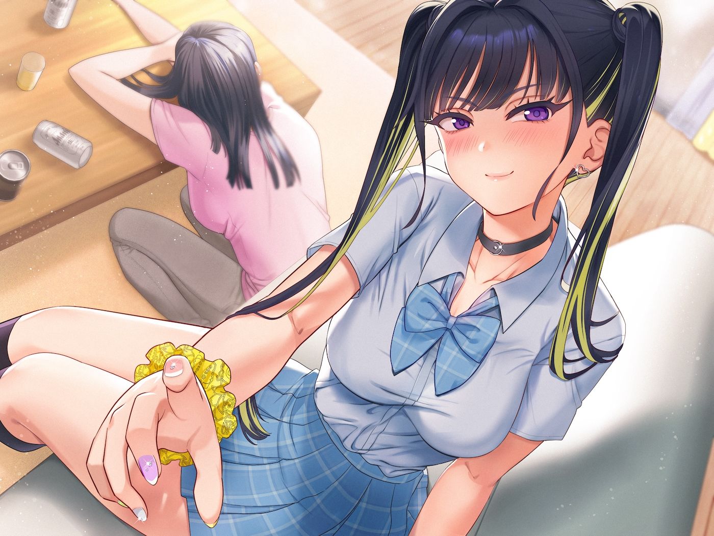 彼女が寝てるすぐ隣で彼女のJK妹に手コキ誘惑されて背徳浮気えっち【逆NTR】 画像4