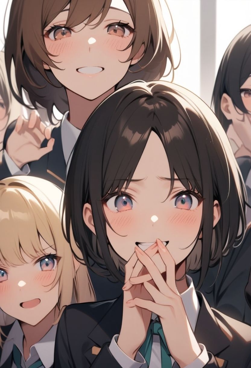 いじめっ娘倶楽部のSPHボイス 同じクラスの女子全員が見ている前でヤンキー女子に虐められて裸にされる軟弱M男君 【クラスメイト視点編】 画像4