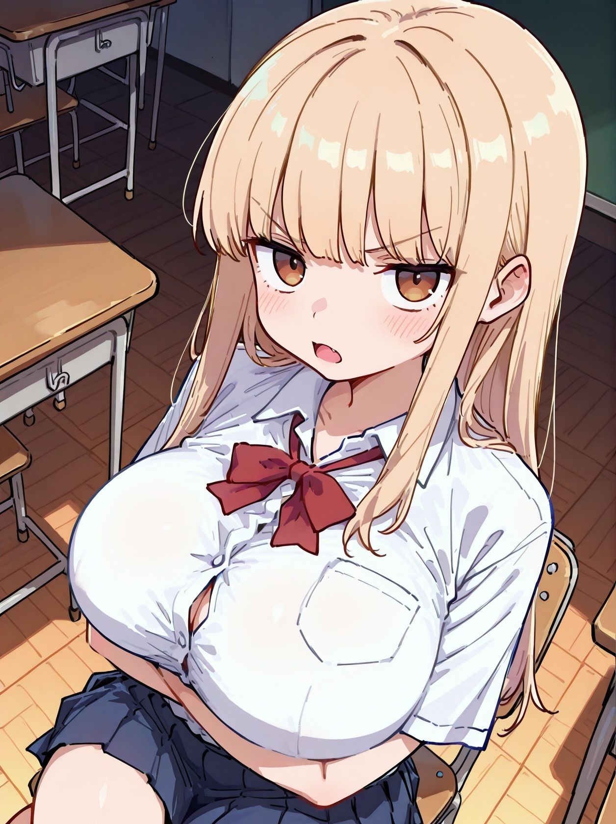 サンプル画像1:学園No.1金髪ヤンキーが最弱陰キャに催●マゾ雌（はーと）にされて耳元で囁く甘やかし生中出しSEX(JKギルティ) [d_720334]