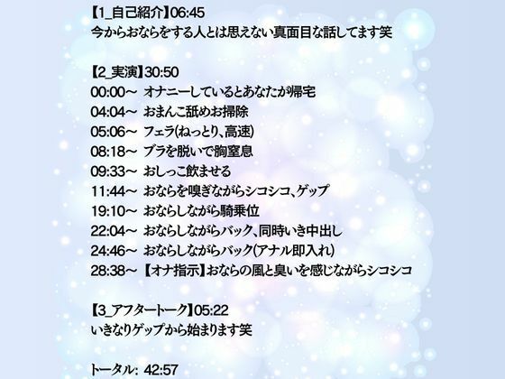 【実演オナ×おなら特化】何度もおならしながら優しく下品にオナ指示★激フェラ★おしっこ飲ませ★ゲップ★騎乗位バックアナル即入れ 画像1