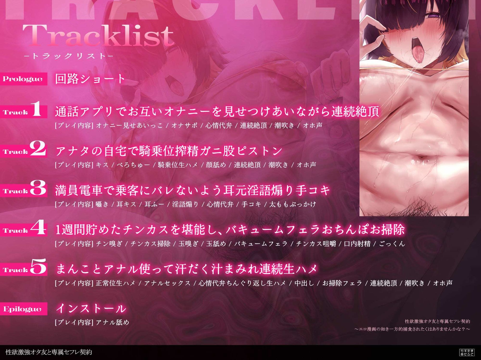 【ぬちゃぬちゃフォーリー/ドスケベ差分イラスト】性欲激強オタ友と専属セフレ契約〜エロ漫画の如きケダモノ交尾したくはありませんかな？〜【KU100】 画像5