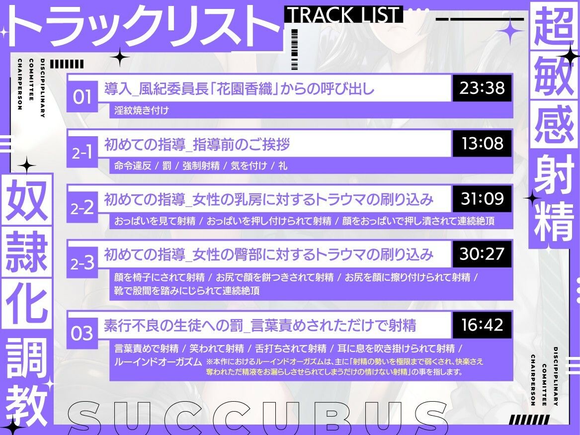 【淫紋×連続絶頂×マゾ調教】サキュバス風紀委員長による超敏感射精奴●化調教〜全男子生徒のマゾ化及び貞操完全管理計画〜 画像5