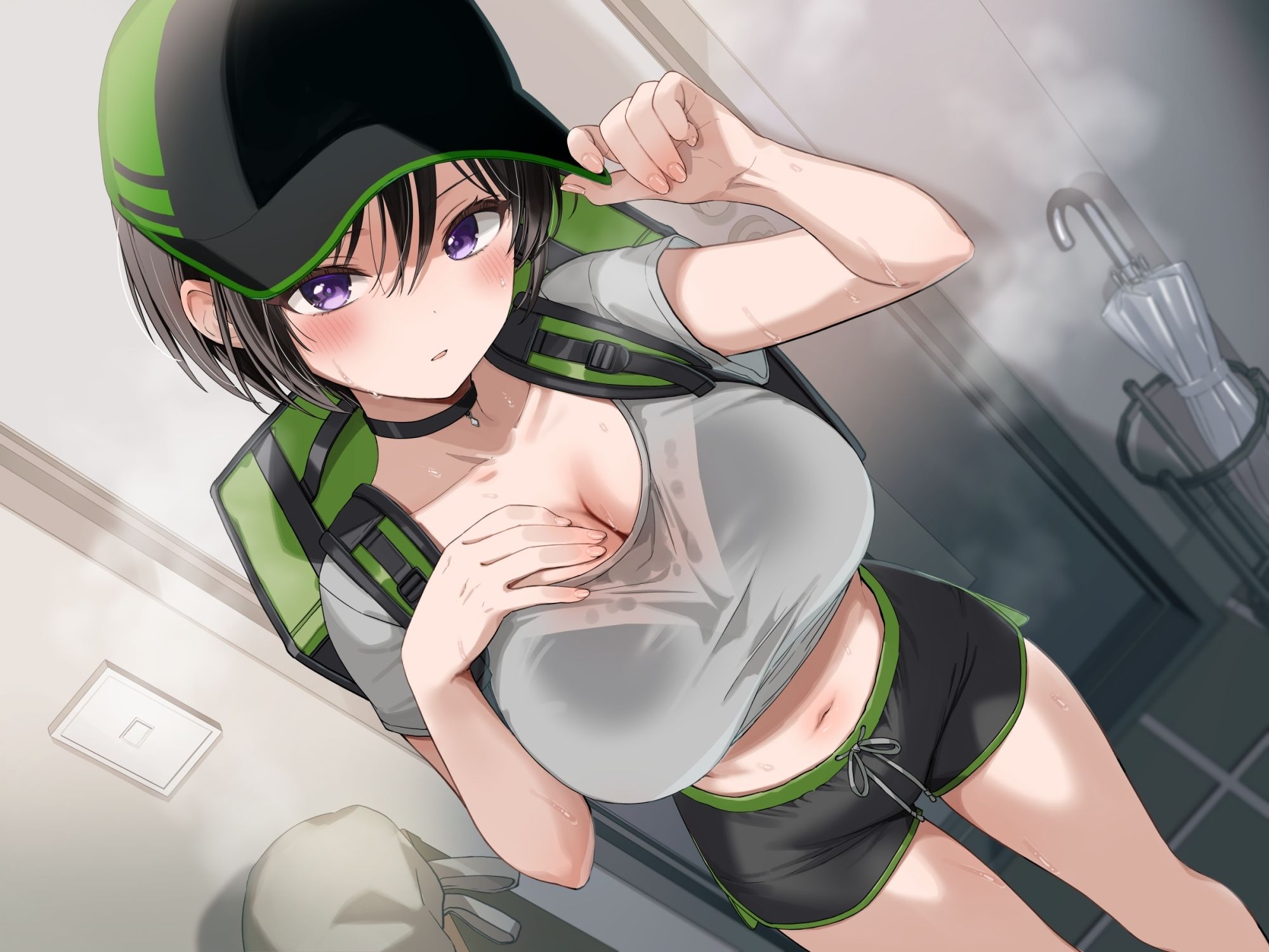 【BSS報告】配達先でヤリまくってる話を聞かせながらヌいてくれる爆乳ダウナー後輩 画像2